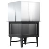 Serra Eşkenar İki Açık 80x80 cm Çelik Şömine Haznesi