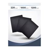 Serra Fayans Seramik ve Far Temizlemek Için Su Zımpara Seti A4 Boyutunda 220-1000-1200 (3 ADET)