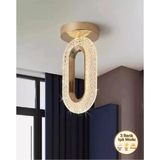 SERRA PLAFONYER 3 Renk LED ISIKLI SALON MUTFAK OTURMA ODASI ANTRE AVİZE - Gold