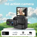 Serreha 1080P Manyetik Ayrılabilir Döner Ekranlı Parmak Aksiyon Kamerası + Boyun Askısı ve SD Kart Hediye - SİYAH RENK - Siyah