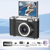 Serreha 4K Dijital Kamera LK007 8x Zoom, Otomatik Odaklama ve Ccd Sensörü ile – Kompakt Vlog Kamerası (Sd Kart- Kart Okuyucu Hediye) - Siyah