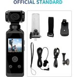 Serreha 4K Eylem Dijital Kamera 1.33 "ekran 270 Derece Döndürme Wifi Iletim Kaydı Hafif Taşınabilir Spor Hareket Kameraları - Siyah
