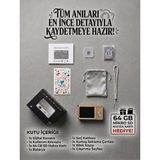 Serreha 4K Ultra Hd Vlogging Kamera 64 Mp 12X Optik Zoom Dijital Fotoğraf Makinesi (64 GB Hafıza Kartı Dahil) - Altın