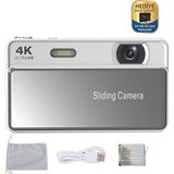 Serreha 4K Ultra Hd Vlogging Kamera - 64 Mp Dijital Fotoğraf Makinesi (12X Optik + 16X Elektronik Zoom, 64 GB Hafıza Kartı Dahil) - Beyaz