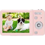 Serreha 4K Ultra Hd Vlogging Kamera - 64 Mp Dijital Fotoğraf Makinesi (12X Optik + 16X Elektronik Zoom, 64 GB Hafıza Kartı Dahil) - Pembe