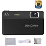 Serreha 4K Ultra Hd Vlogging Kamera - 64 Mp Dijital Fotoğraf Makinesi (12X Optik + 16X Elektronik Zoom, 64 GB Hafıza Kartı Dahil) - Siyah