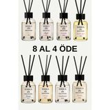 Serrua 8'li Çubuklu Oda Kokusu (Ocean-Lavender-Mango-Angel-Melon-Sandalwood- Sakız-Amber - Reed Diffuser