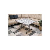 SERSEPETİM VİYANA 70X110 TEKERLİ ORTA SEHPA MERMER 2025 STLY