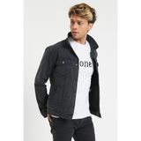 Serseri Erkek Füme Renk Slim Fit Kot Ceket