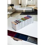Serstil 11 Gözlü Çekmece Içi Antrasit Çizgili Düzenleyici Organizer - Medium 15 X 43 X 14 Gri
