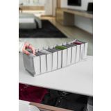 Serstil 11 Gözlü Çekmece Içi Antrasit Düzenleyici Organizer - Small 11 x 41 x 12 cm