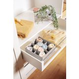 Serstil 16 Gözlü Çekmece İçi Dolap Çorap / İç Çamaşırı Katlanabilir Düzenleyici Organizer Kutu 28x28x12 cm