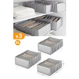 Serstil 3 Adet - 8 Gözlü Gri Benekli Çekmece Içi Düzenleyici Organizer – Xlarge
