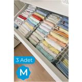 Serstil 3 Adet - Medium 11 Gözlü Çekmece Içi Düzenleyici Organizer 16 X 40 X 12
