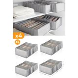 Serstil 4 Adet - 8 Gözlü Gri Benekli Çekmece Içi Düzenleyici Organizer – Xlarge