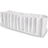 Serstil 4 Adet - Medium 11 Gözlü Çekmece Içi Düzenleyici Organizer 16 x 40 x 12 - Beyaz