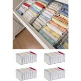 Serstil 4 Adet - Xlarge 8 Gözlü Çekmece Içi Düzenleyici Organizer 31 x 36 x 12 cm - Çok Renkli