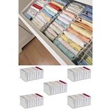 Serstil 5 Adet - Small 11 Gözlü Çekmece Içi Düzenleyici Organizer 12 X 40 X 12 Gri