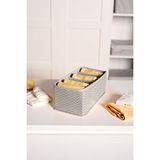 Serstil 6 Gözlü Çekmece İçi Dolap Çorap / İç Çamaşırı Katlanabilir Düzenleyici Organizer Kutu 14x28x12 Cm Martı Gri