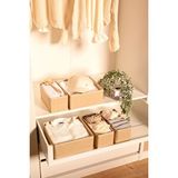 Serstil 6'lı Çekmece Içi Düzenleyici Organizer Set - Çok Amaçlı Dolap Içi Kutu Seti - Bej Martı Martı Bej