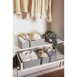 Serstil 6'lı Çekmece İçi Düzenleyici Organizer Set - Çok Amaçlı Dolap Içi Kutu Seti - Gri Martı Martı Gri