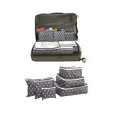 Serstil 6'lı Valiz Düzenleyici Bavul Içi Organizer Set Seyahat Hurcu - Yıldız Desen