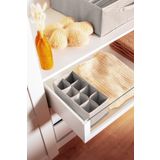 Serstil 8 Gözlü Çekmece İçi Dolap Çorap / İç Çamaşırı Katlanabilir Düzenleyici Organizer Kutu 14x28x12 cm