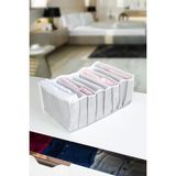 Serstil 8 Gözlü Çekmece Içi Gri Çizgili Düzenleyici Organizer - Large 24 x 37 x 18 cm