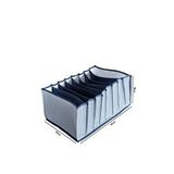Serstil 8 Gözlü Çekmece Içi Lacivert Çizgili Düzenleyici Organizer - Large 24 X 37 X 18 Mavi