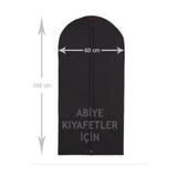 Serstil Abiye Elbise Kılıfı Gamboç Siyah 60 X 160 Cm
