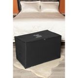 Serstil Büyük Boy Baskı Detaylı Siyah Hurç 74 X 46 C 46 Cm