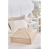 Serstil Büyük Boy Baza Altı Kutu Hurç | Kapaklı Fermuarlı Yatak Altı Düzenleyici Saklama Kutusu - 55X70X18CM - 30 x 38