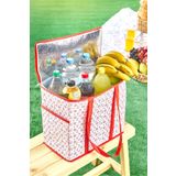 Serstil Büyük Boy Termal Piknik Çantası | Isı Yalıtımlı Soğutucu Organizer Alışveriş Çantası - 35x20x33 cm