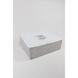 Serstil Gri Çizgili Büyük Boy Baza Altı Hurç 62x46x22 cm Dayanıklı Kumaş Saklama Çantası