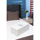 Serstil Küçük Boy Baskı Detaylı Gri Çizgili Hurç 52 x 28 x 21 cm - Krem Rengi