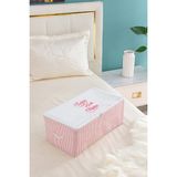 Serstil Küçük Boy Baskı Detaylı Pembe Çizgili Hurç 52 x 28 x 21 cm - Yeşil - Toprak