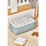 Serstil Rainbow Serisi Keçe Kumaş Küçük Boy Hurç 52x28x21 cm – Mavi Beyaz Renkli Düzenleme ve Saklama Çantası