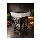 SERT ÇELİK 32 No Ayaklı Şanzımanlı Kıyma Domates Salça Biber Makinesi 220 volt 2 Hp