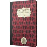 Sert Kapak Defter Harry Potter Hogwarts Defter 80 Yaprak Çizgisiz A5 - 15X21 mm - Gryffindor