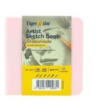 Sert Kapak Eskiz Çizim Defteri 140 Gr. 12X12 Cm. 80 Yaprak Şeker Pembe
