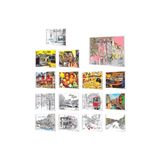 Sert Kırtasiye Resim Defteri 25X35 Spiralli Karton Kapak 15 Yaprak Karışık Desen 12'li Paket