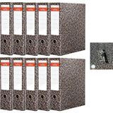 Sert Kırtasiye Velte Geniş Karton Klasör 10lu Paket 75 mm Sırt Genişliği Matbaa Baskılı