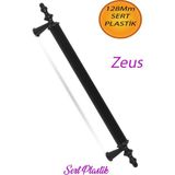 (Sert Plastik) Zeus 128 mm Siyah Mobilya Çekmece Mutfak Dolap Kapak Dolabı Kulpu Kulbu Kulpları - Standart