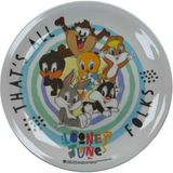 Sert Plastikten Looney Tunes Baskılı Çukur Tabak 1 Adet