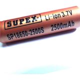 Sertec 18650 Boy 1C Başlı Lityum İyon 3.7V 2450 mAh Şarjlı Pil