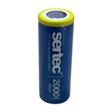 Sertec 3.7V Li-Ion 18500 2000 Mah 3c Şarjlı Pil - 1000 Adet