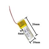 Sertec 401025 3.7V 90 Mah Lityum Polimer Pil 1.5A (Drone Için Uygun Değildir) - 1 Adet