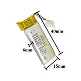 Sertec 601539 3.7V 300 Mah Lityum Polimer Pil 1.5A (Drone Için Uygun Değildir)
