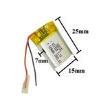 Sertec 631525 3.7V 180 Mah Lityum Polimer Pil 1.5A (Drone Için Uygun Değildir)
