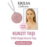 Sertifikalı 1. Kalite Kunzit Taşı Kolye – Şefkat ve Denge